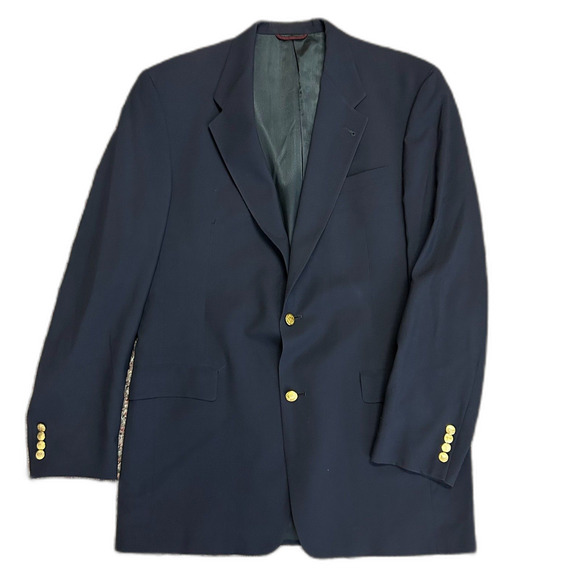 Hart Schafner & Marx Nordstrom Classic Navy Wool Blazer Size 42XL - Picture 1 of 15